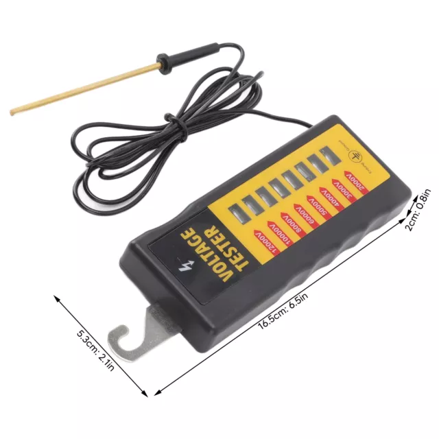 Electric Fence Voltage Tester 8 Neon Lights Maximum 12KV Waterproof ZN FD