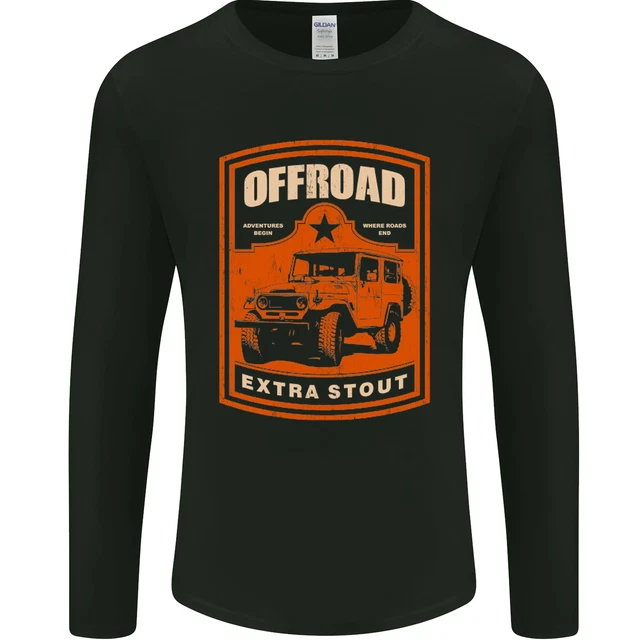 T-shirt a maniche lunghe Offroad Extra Stout 4X4 Offroading Off Road da uomo