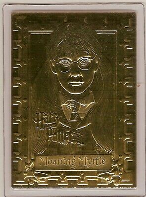 HARRY POTTER 22kt Gold Danbury Mint Card - MOANING MYRTLE