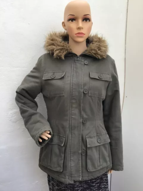 WOMENS LADIES Parka in a Pocket by Denim & CO Jacket UK Small £4.99 -  PicClick UK