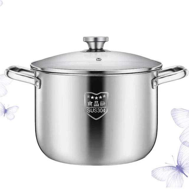 1 pieza Salsa antiadherente Sartén Acero Inoxidable Stock Olla Pasta Cocina