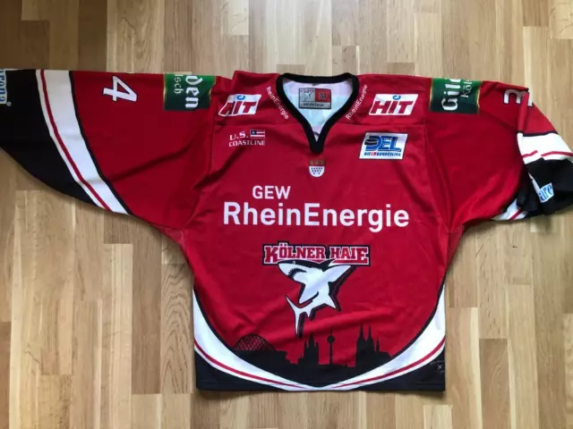 KEC Kölner Haie Eishockey Trikot Gr.L, Nr. 34 Lewandowski, saison 04/05