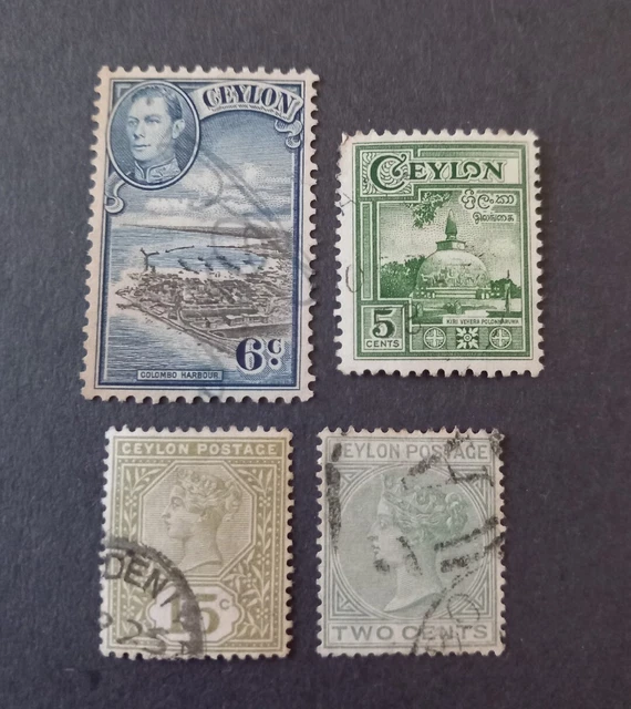 alte Briefmarken Ceylon