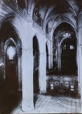 Seville Cathedral, Spain, Magic Lantern Glass Slide, (Interior)