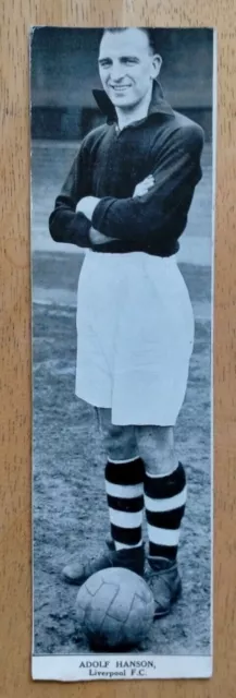 Adolf Hanson Liverpool DC Thomson Topical Times Footballers 1937 220mm x 60mm