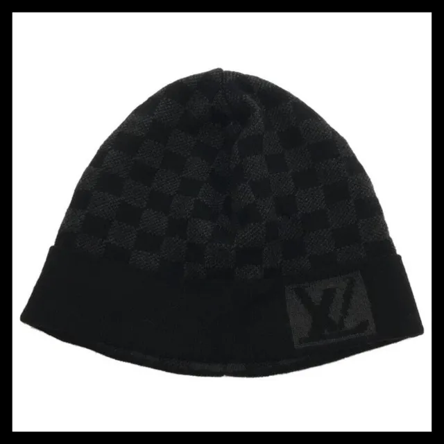 Louis Vuitton Damier Petit Wool Beanie - Grey Hats, Accessories - LOU738855