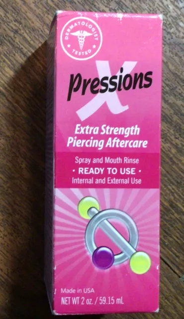 X-Pressions Piercing Aftercare Spray Extra Strength from Tattoo Goo Spray 2 Oz