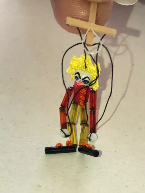 Dollhouse Miniature Artist Sybilla Forbes Sybilla’s Miniature Clown Marionette 2
