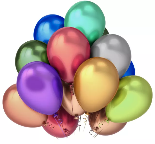 Globos metálicos globos de cumpleaños de 5/10 pulgadas globos arco iris de helio brillante