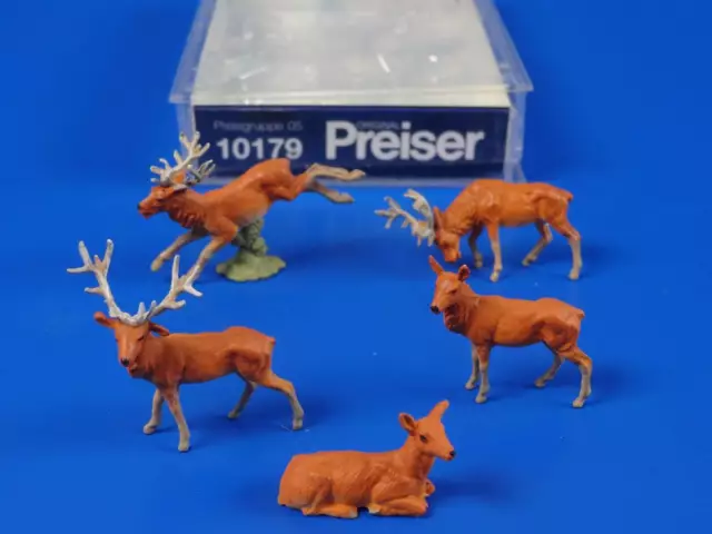 **  PREISER - Maquette H0 - assortiment  de cerfs - 10179 **