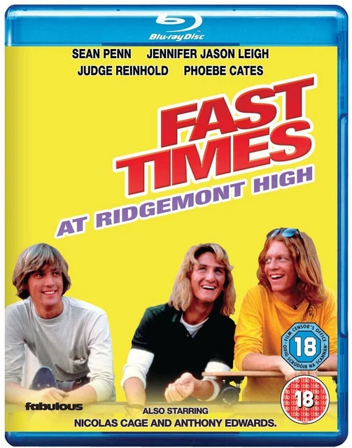 FAST TIMES AT Ridgemont High BLU RAY ( Sean Penn ) Region B New