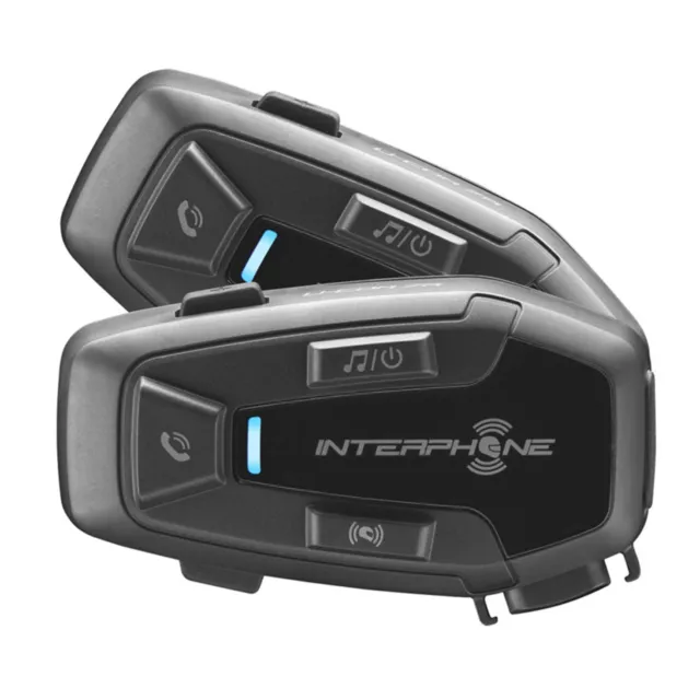 MF599 Kit 2 Interfono Cellularline UCom 6R Casco Moto Scooter Bluetooth 5.1 GPS