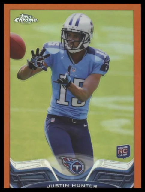 Rookie Justin Hunter #18 Topps Orange Refractors Tennessee Titans RC