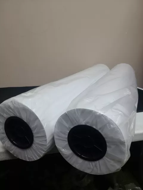 2 Rolls 36" X 500' (36 Inch X 500 Foot) 20lb Bond Paper 3" Core. By CES Imaging