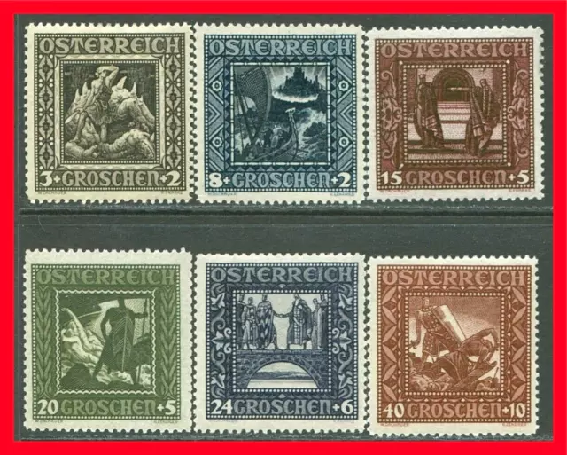 Austria Semi-postal Stamps Scott B71-B76, MNH Complete Set!! A53