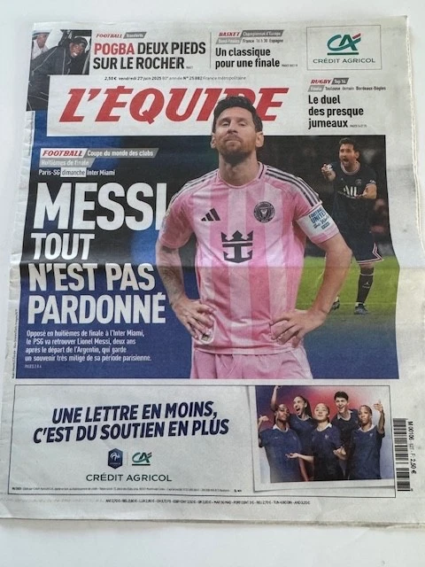 L’ÉQUIPE 9 mars 2022 - Mbappé, Benzema, Messi, Zverev