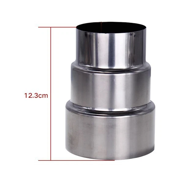 For Cheminée Doublure Connecteurs Réducteur Rigide Tuyau Inox Acier Ø110mm /