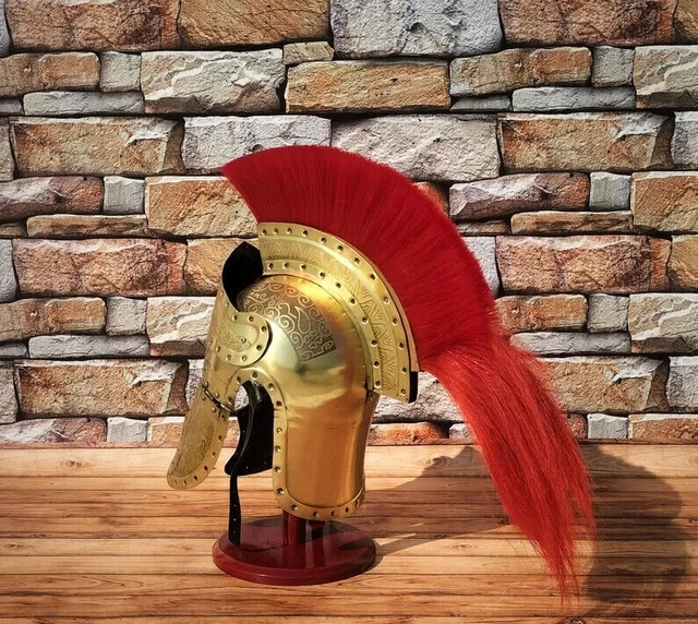 Casque de soldat médiéval effet antique