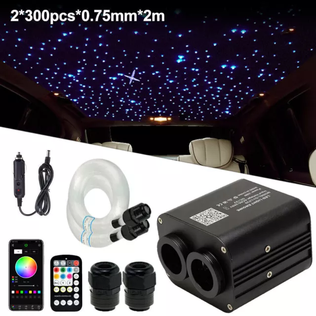 1000X 20W Twinkle Headliner Star Roof Ceiling Lights RGBW Fiber Optic Light Kit 3