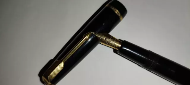 Parker Junior Duofold With 14ct Gold Nib & Trim