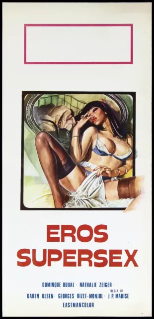 Eros Supersex Locandina Xxx Erotico 1974 Tour De Sexe De France Playbill Poster