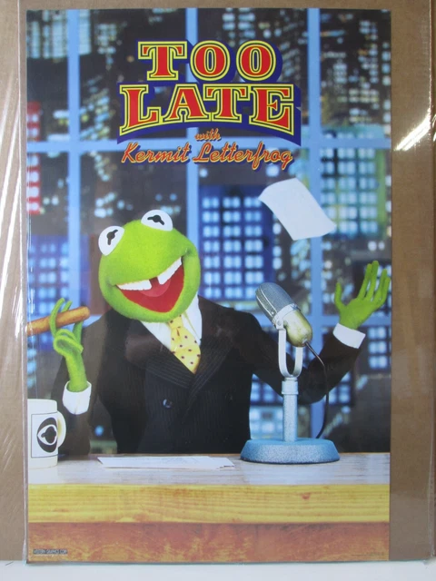 Too late Kermit Letterfrog Jim Hensons muppets 1980's Poster 15536