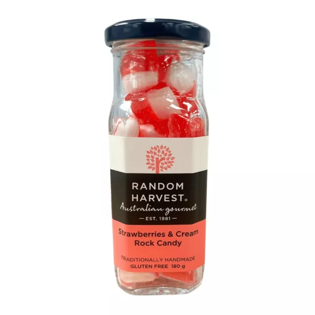 NEW Random Harvest Strawberries & Cream Rock Candy 180g