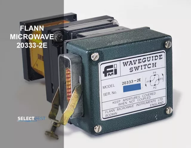 FLANN MICROWAVE 20333-2E 17.6-26.7 GHz MOTORIZED WAVEGUIDE 2-CH SWITCH (REF.: M)
