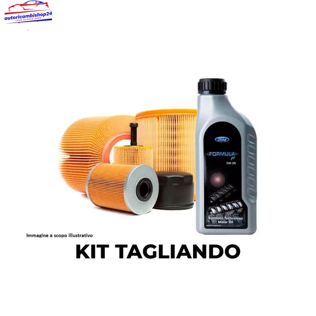 Kit Tagliando Filtri + Olio Per Ford Fiesta VI 1.5 TDCi 55KW 75CV Dal 2012