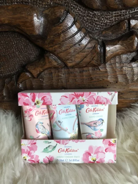 Cath Kidston Handcreme Geschenkset 30ml Trio 3er-Pack ""Blütenvögel"" Mutter Geschenk