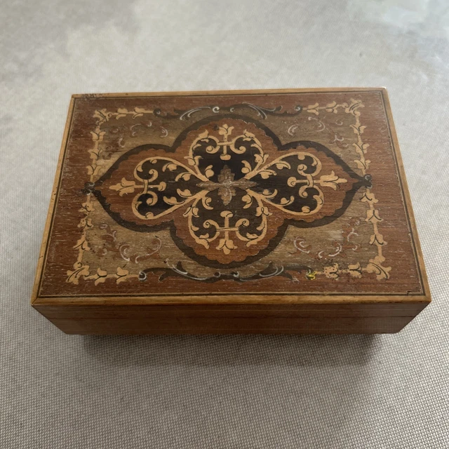 Boîte à Musique / Carillon Ancien LADOR En Marqueterie De Bois - Vintage - Occasion
