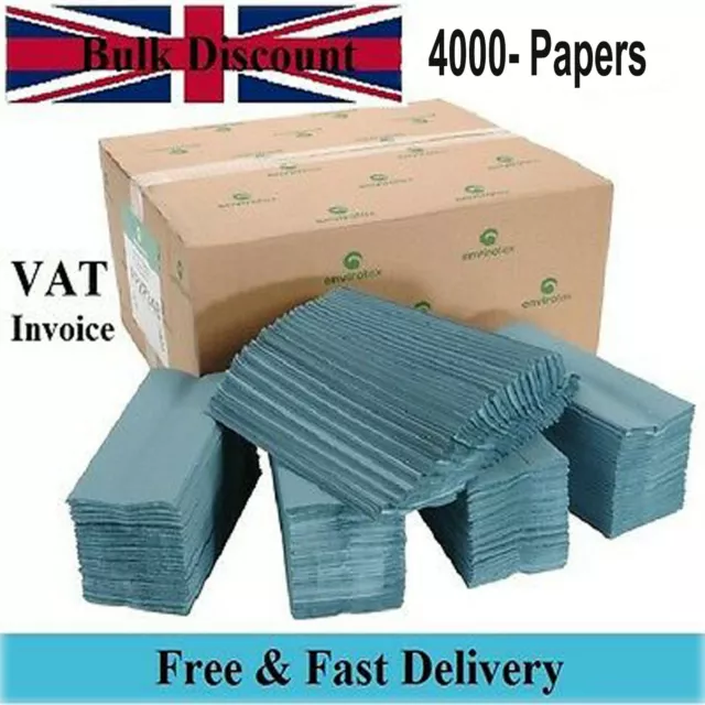 Great Value Bulk Buy Blue Paper Hand Towels C fold 2500 tissues Premium Quality