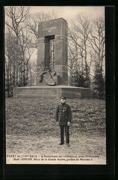 CPA Compiègne, Foret, Le Monument de l´Armistice