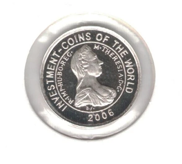 Malawi Silver Proof 5 Kwacha Coin 2006 Year Km#118.5 Austria Theresia Thaler