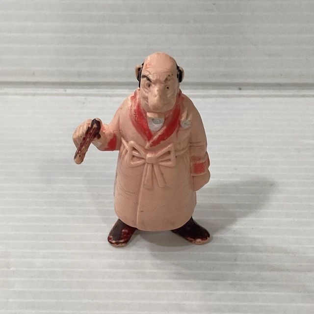 3 Figurines Esso Belvision Tintin Tournesol Dupont 1973, fusée