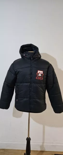 Mens Tommy Hilfiger Puffer Jacket Medium Black Brand New