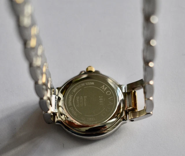 "Movado Museum classico da donna 2 toni inox e oro quarzo 81 A1 844 6,25" 6