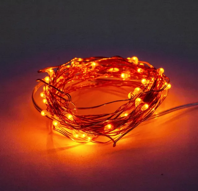 LED Fairy Lights- 6 Foot Battery Operated Waterproof with 20 Micro LED Lights
