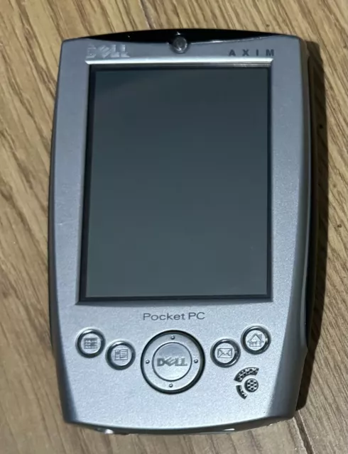 Very Good Condition UNTESTED Silver Dell Axim X5 PDA Spares/Repairs