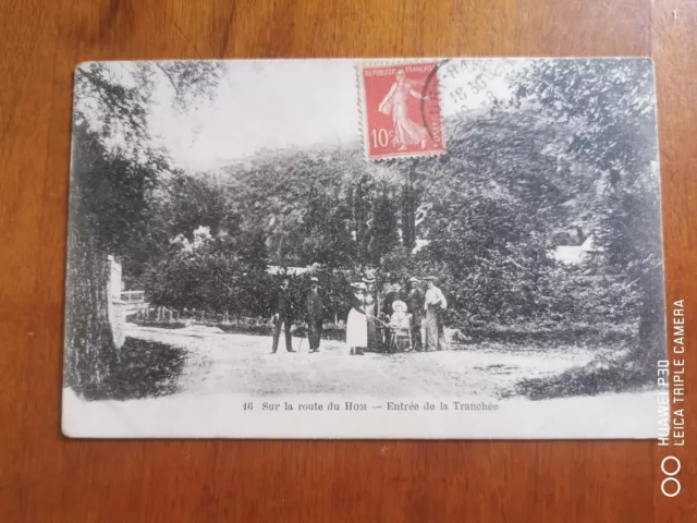 CPA - 14 - Calvados - Sur la route du Hom - Entrée de la Tranchée.