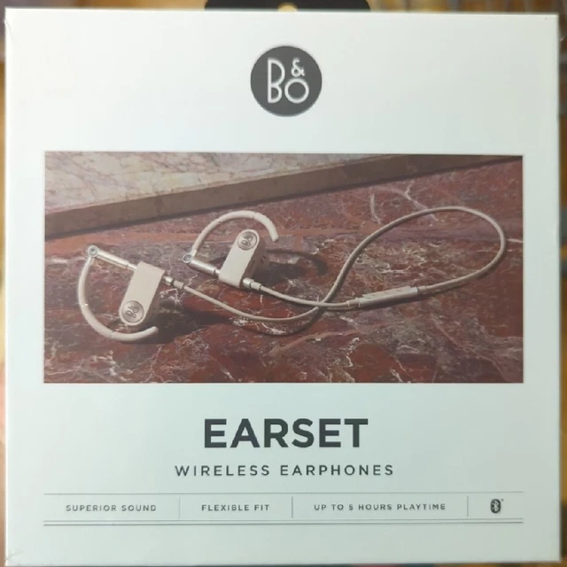 Bang & Olufsen B & O Earset Premium Wireless In-Ear Ear-hook Earphones Limestone