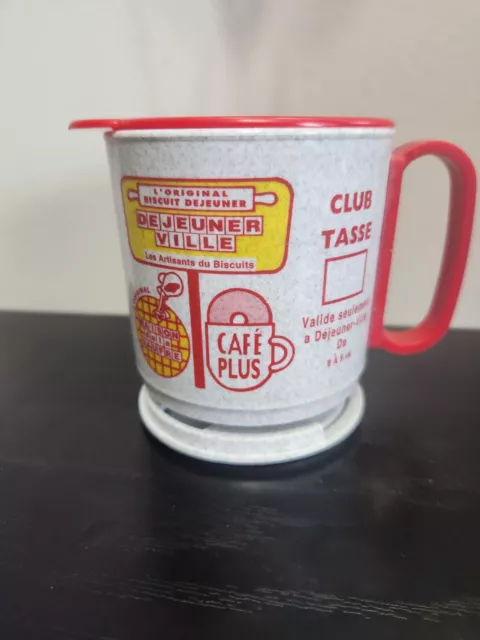 Vintage Waffle House Plastic Travel Mug 8 oz With Stand Made In USA 3