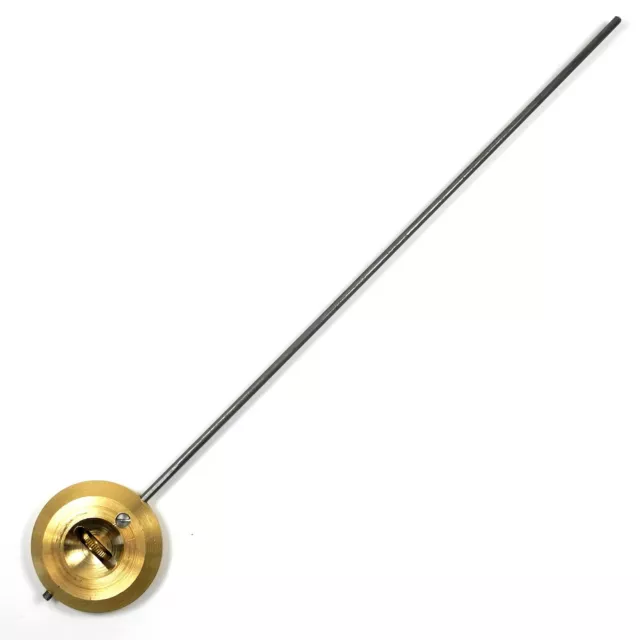 Brass French Clock Pendulum & Steel Rod Length 230mm Bob Ø35mm Clocks - CP11