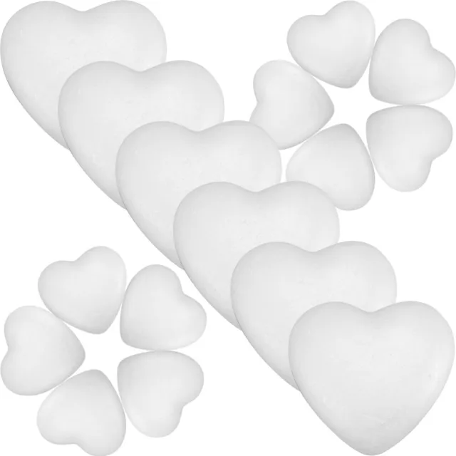 100 piezas de adornos caseros de manualidades para niños espuma corazón sólido boda