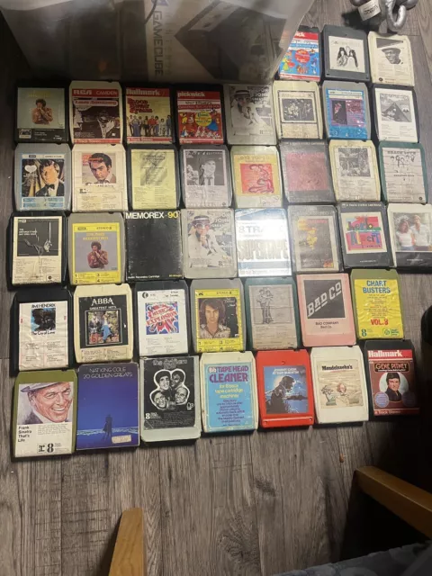 41 8-Track Cartridges Various Music Job Lot