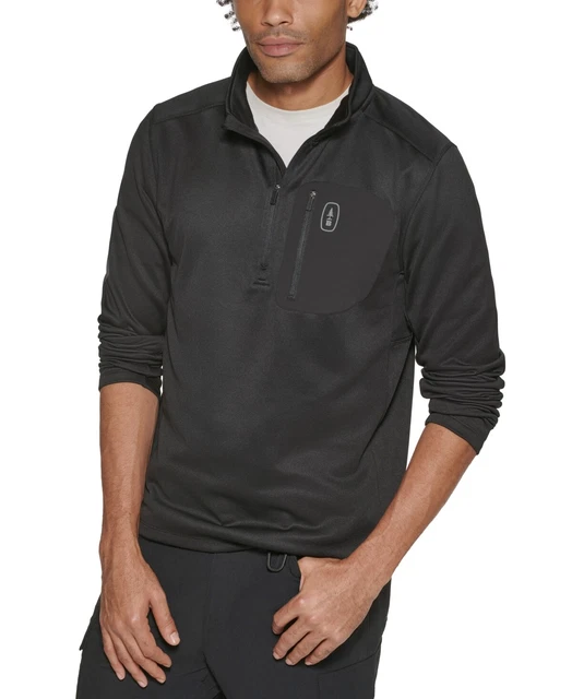Bass Outdoor Mens Highline Trail Regular-Fit Moisture-Wicking Stretch Half-Zip