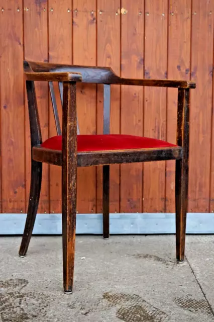 Sessel Armlehnstuhl Bauhaus Vintage Art Deco Lehnstuhl Holz Easy Chair 30s 3