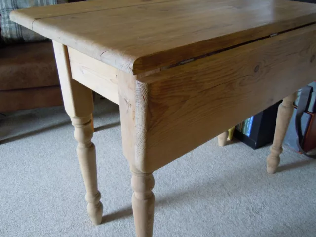 vintage pine drop leaf table