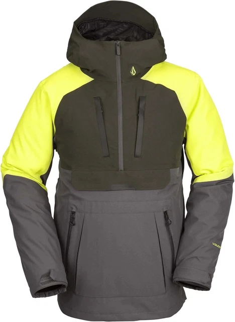 Volcom Herren Brighton Pullover Ski & Snowboardjacke, dunkelgrau - Gr. L (wb)