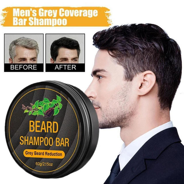 60g Black Hair Soap - Natural Soap For Grey Hair Removal and BEST Coverage S7R9